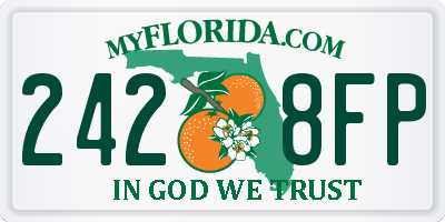FL license plate 2428FP