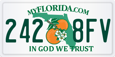 FL license plate 2428FV
