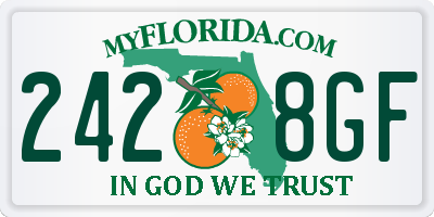 FL license plate 2428GF