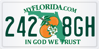 FL license plate 2428GH