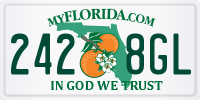 FL license plate 2428GL