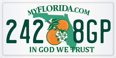 FL license plate 2428GP