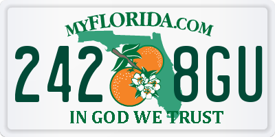 FL license plate 2428GU