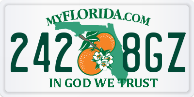 FL license plate 2428GZ