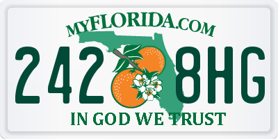 FL license plate 2428HG