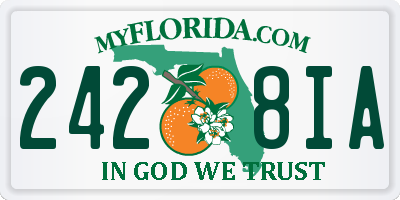 FL license plate 2428IA
