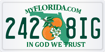 FL license plate 2428IG