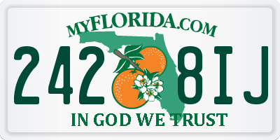 FL license plate 2428IJ