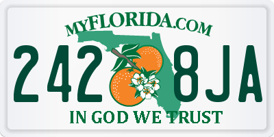 FL license plate 2428JA