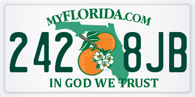 FL license plate 2428JB