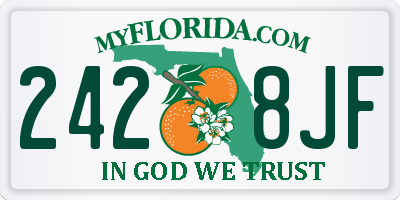 FL license plate 2428JF