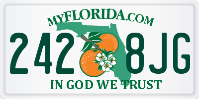 FL license plate 2428JG