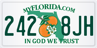 FL license plate 2428JH