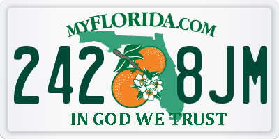 FL license plate 2428JM