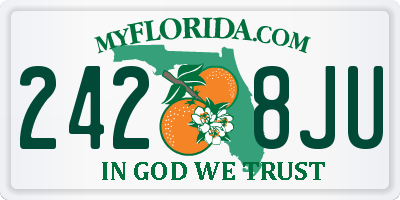 FL license plate 2428JU