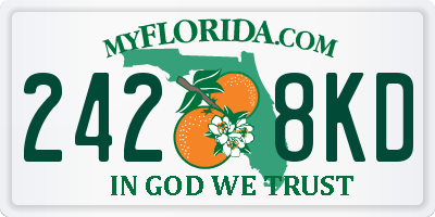 FL license plate 2428KD