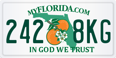 FL license plate 2428KG
