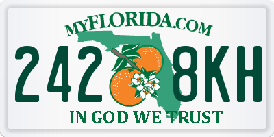 FL license plate 2428KH