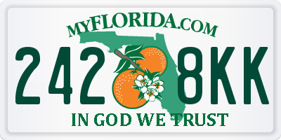 FL license plate 2428KK