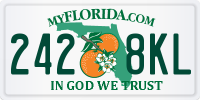 FL license plate 2428KL
