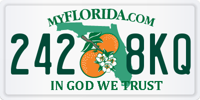 FL license plate 2428KQ