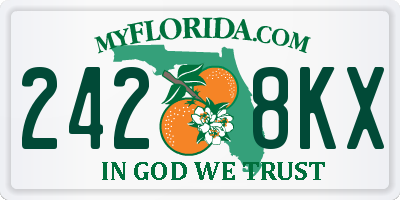 FL license plate 2428KX