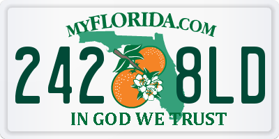 FL license plate 2428LD