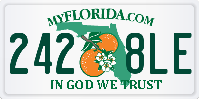 FL license plate 2428LE