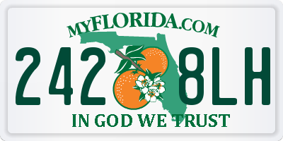 FL license plate 2428LH
