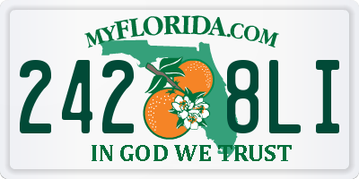 FL license plate 2428LI