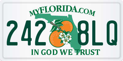 FL license plate 2428LQ