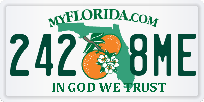 FL license plate 2428ME