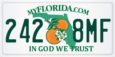 FL license plate 2428MF