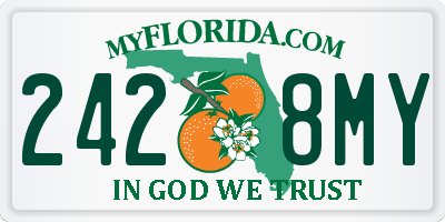 FL license plate 2428MY