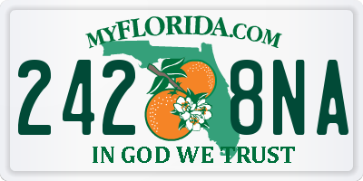 FL license plate 2428NA