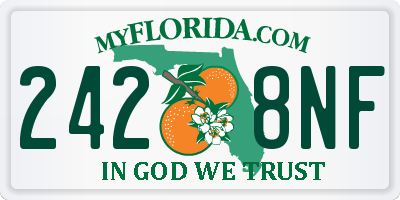 FL license plate 2428NF