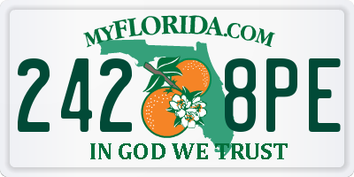 FL license plate 2428PE
