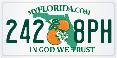 FL license plate 2428PH