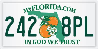 FL license plate 2428PL