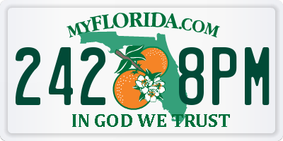 FL license plate 2428PM