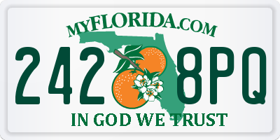 FL license plate 2428PQ