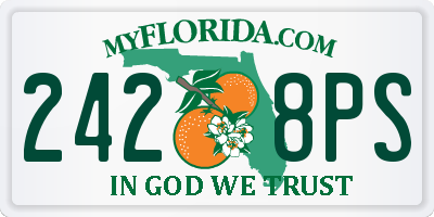 FL license plate 2428PS