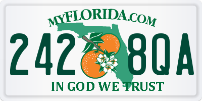 FL license plate 2428QA