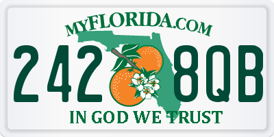 FL license plate 2428QB