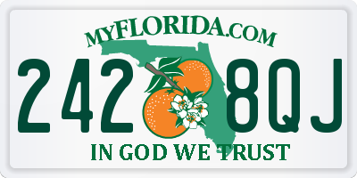 FL license plate 2428QJ