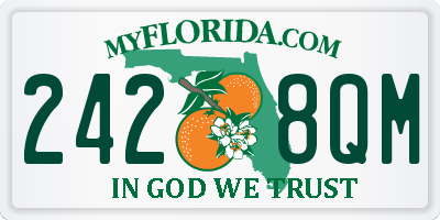 FL license plate 2428QM