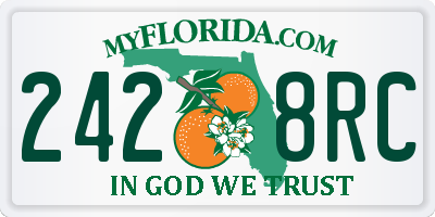 FL license plate 2428RC