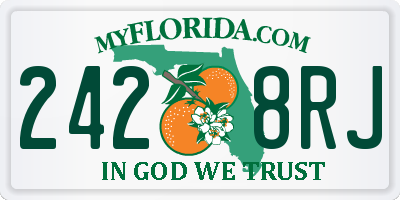 FL license plate 2428RJ