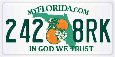 FL license plate 2428RK