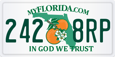 FL license plate 2428RP